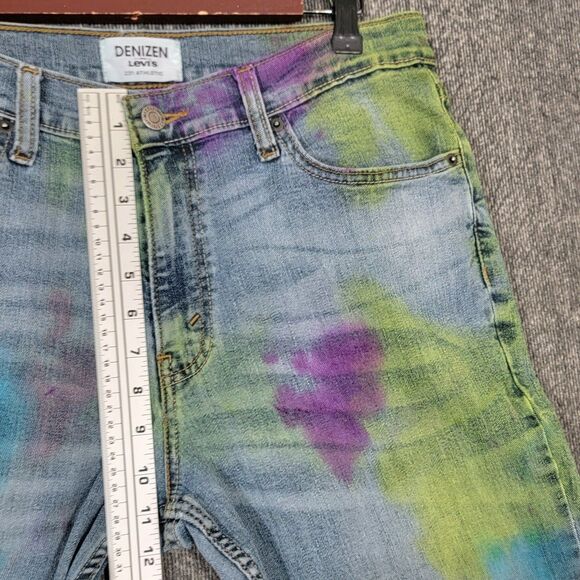 Denizen From Levis Jeans Mens 32x29* Blue 231 Athletic Fit Stretch Denim Tie Dye - Picture 4 of 12